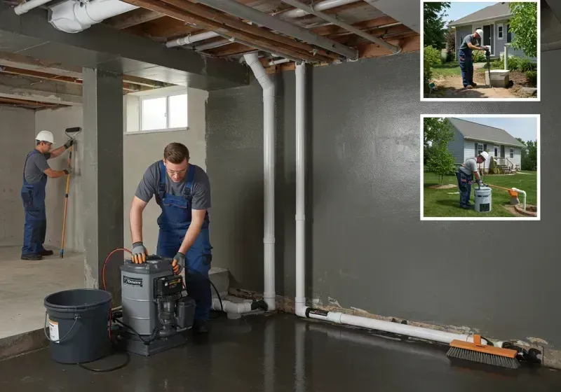 Basement Waterproofing and Flood Prevention process in Nederland, TX